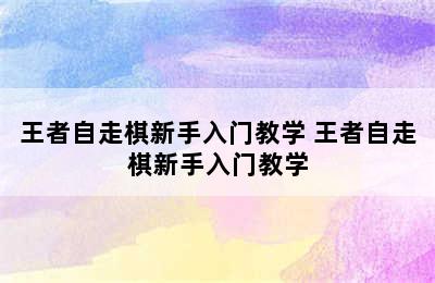 王者自走棋新手入门教学 王者自走棋新手入门教学